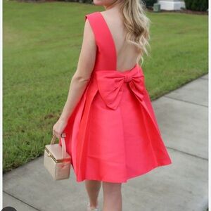 Vibrant red Kate spade Dress with Bow perfect for the holidays